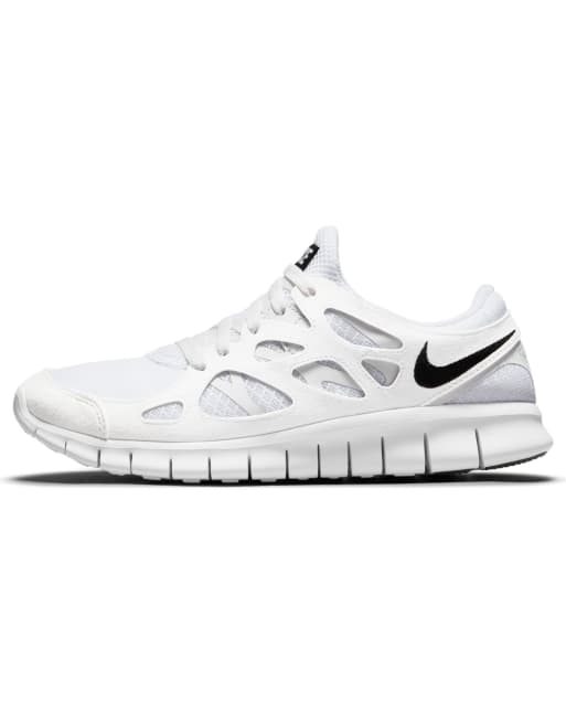 white nike free run womens