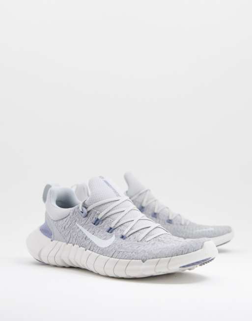 Nike Free Run 5.0 running sneakers in gray fog