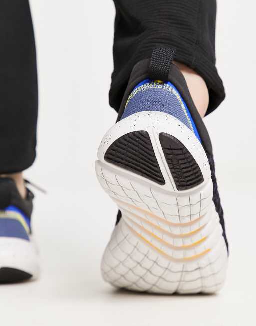 Nike free 5.0 shop black and blue