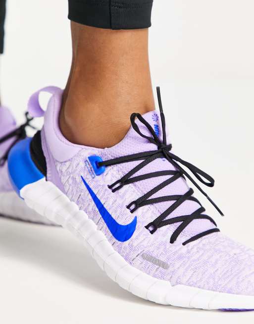 Nike free shop purple blue