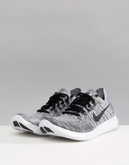 Nike free shop run flyknit gris