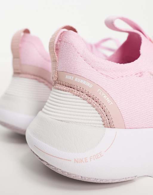 Nike free flyknit womens pink deals