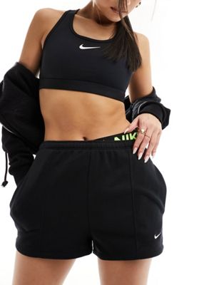 Nike French Terry shorts in black