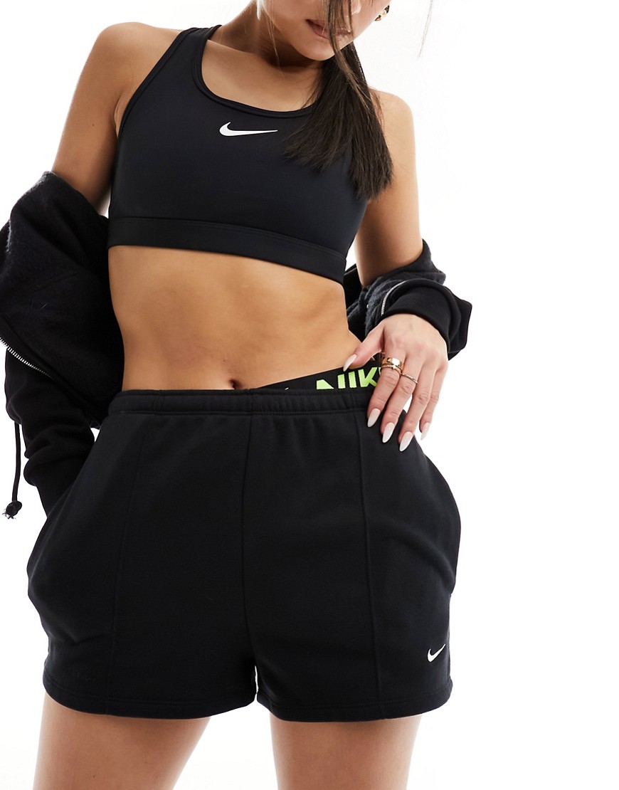 Nike French Terry shorts in black
