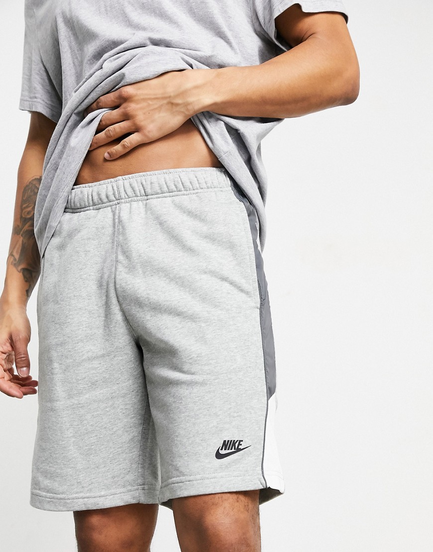 Nike French Terry shorts in grey