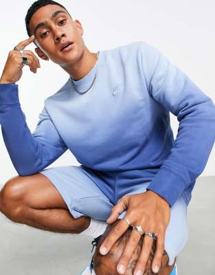 Nike foundation clearance crew sweatshirt blue