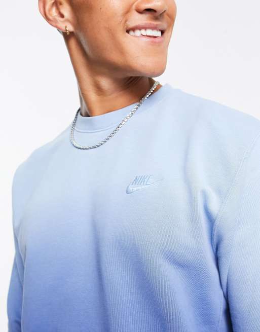 Restricción pelo explique Nike french terry sweat in blue ombre effect | ASOS