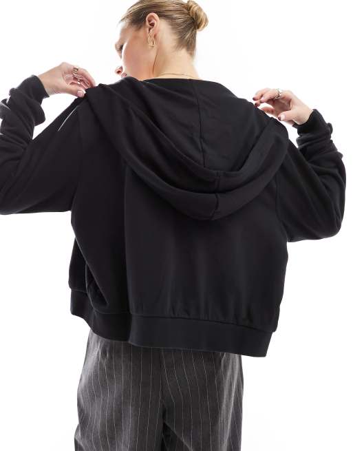 Nike French Terry zip up hoodie in black | ASOS