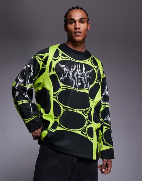 Nike F.R.O.G Jelly Cage jersey in black and neon green - view 1