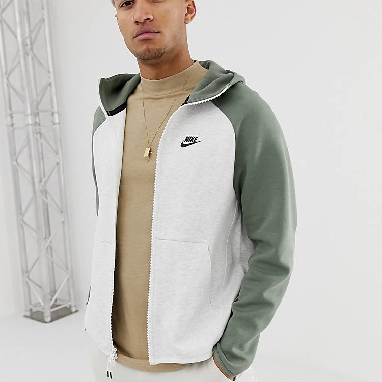 Bourgeon onderdelen Arabisch Nike Fullzip Tech - Fleece hoodie in groen | ASOS