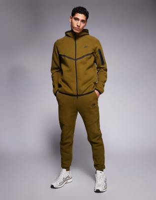 Funktions-Fleecehose in Khaki-Grün Grün XL
