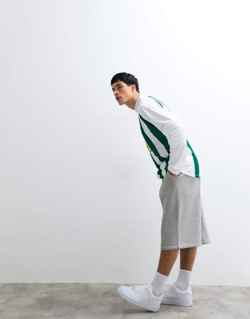 Nike Futbol stripe goalie top in green and white, 2 of 9