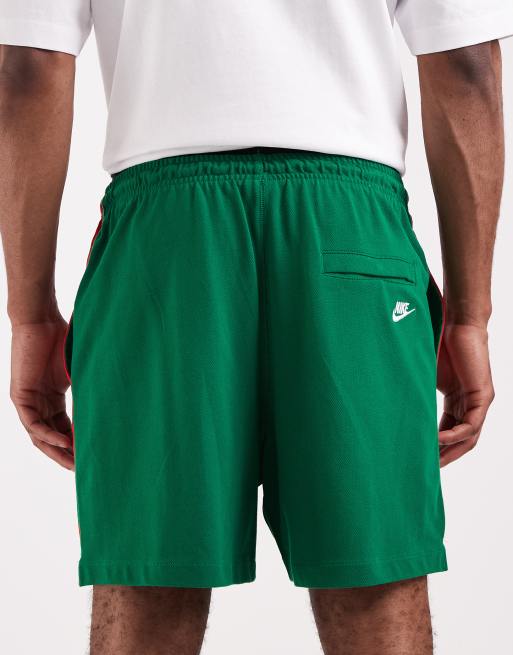 Nike Futbol woven shorts in green and red, 5 of 5