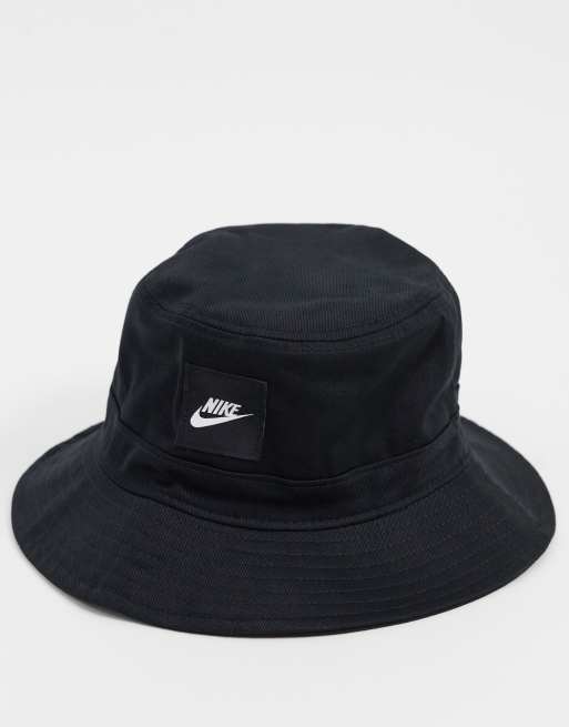 Nike Futura Anglerhut in Schwarz aus Baumwolle mit Logo ASOS