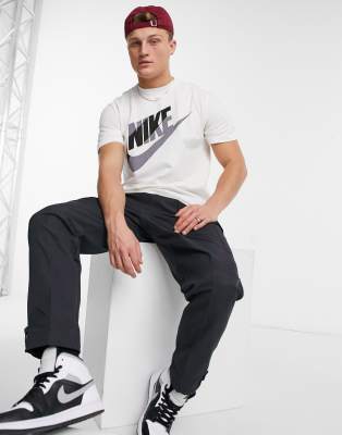 Nike Futura Block Logo T-shirt In White ModeSens