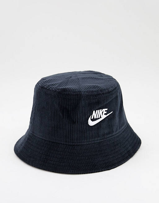 Nike Futura cord bucket hat in black | ASOS