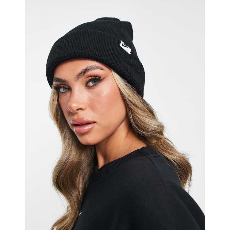 Nike Sportswear BEANIE CUFFED FUTURA UNISEX - Bonnet - black/noir 