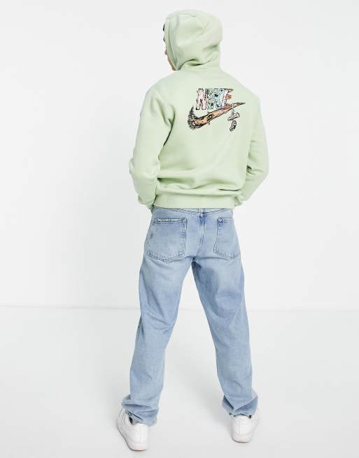 Futura Fantasy Creature graphic fleece hoodie in dusty green | ASOS