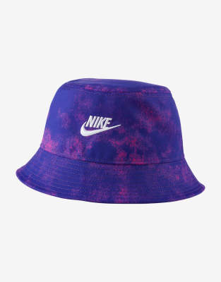 nike tie dye bucket hat purple