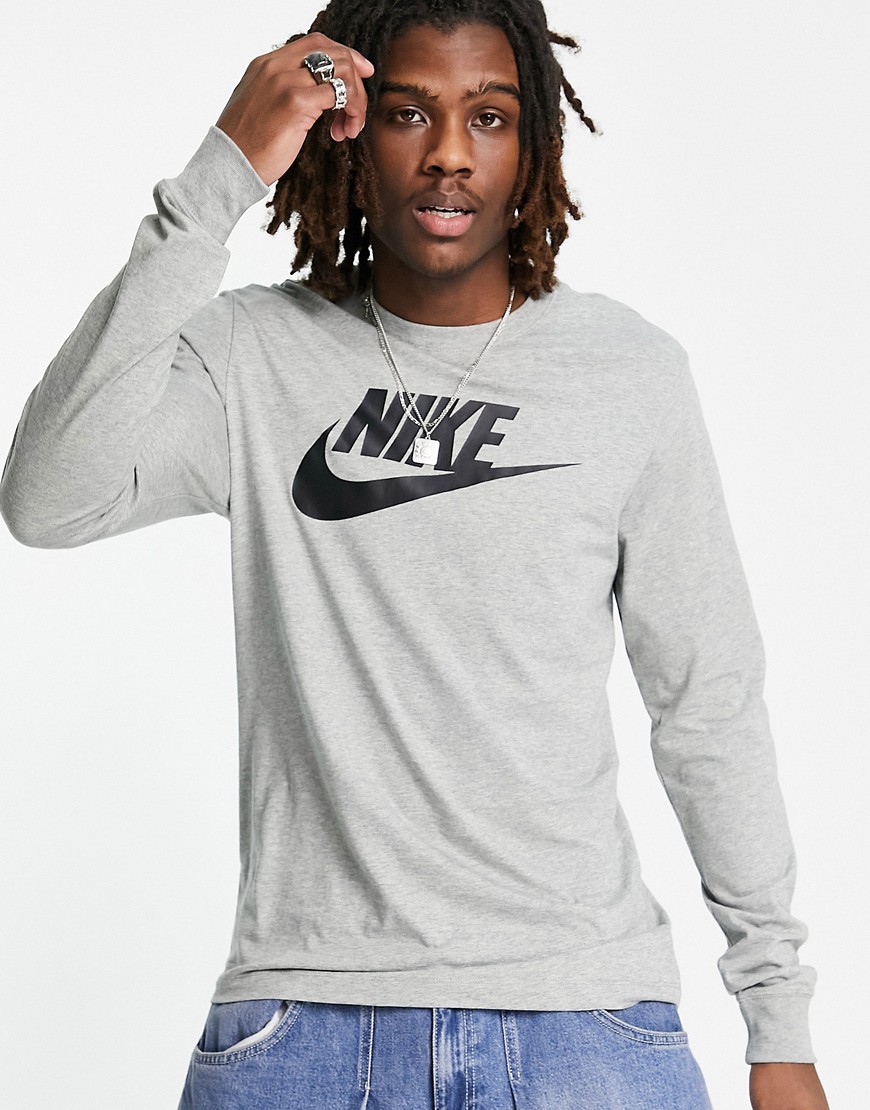 Nike Futura Icon long sleeve t-shirt in gray