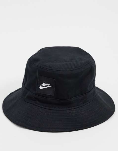 Nike Futura logo bucket hat in black - view 1