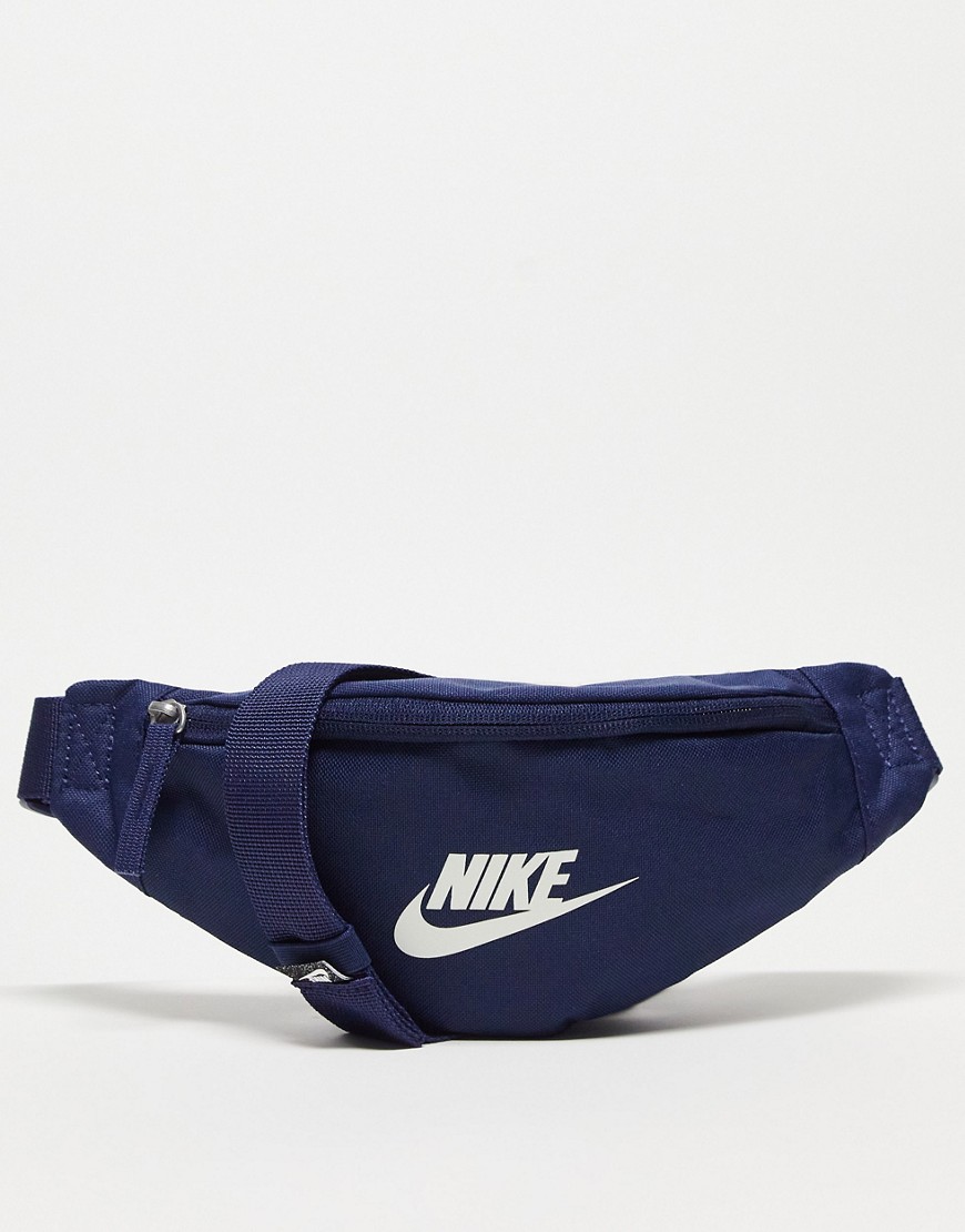 Nike Futura Logo Fanny Pack In Navy-blue
