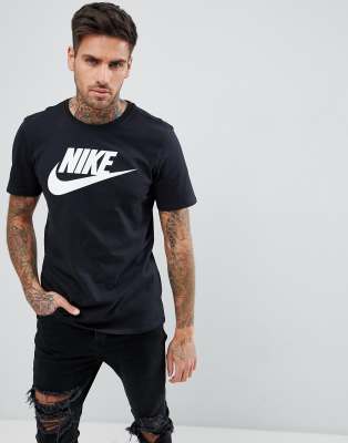 Nike Futura Logo T-Shirt In Black 696707-015 | ASOS