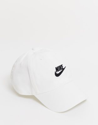 Nike Futura logo washed cap in white