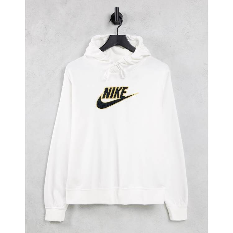 Nike metallic futura overhead best sale hoodie whit