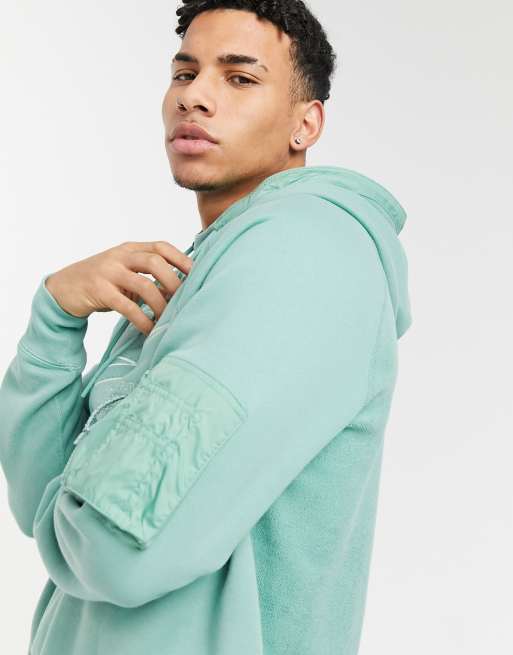 mens ash green nike hoodie