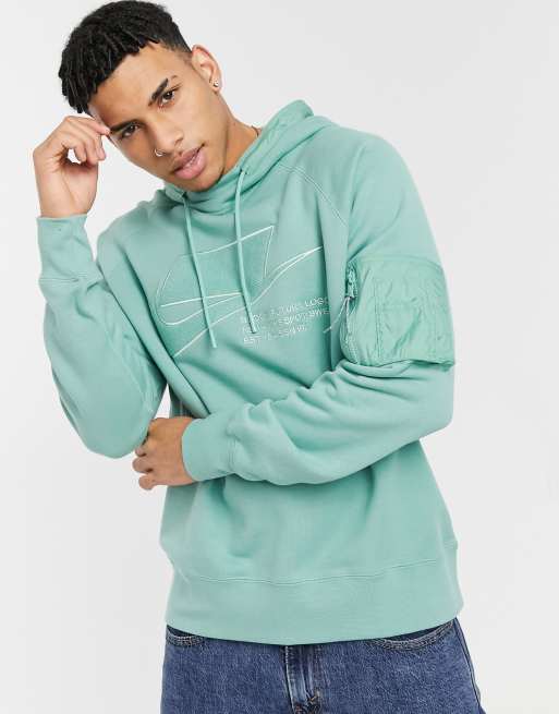 Nike hoodie hot sale arm pocket