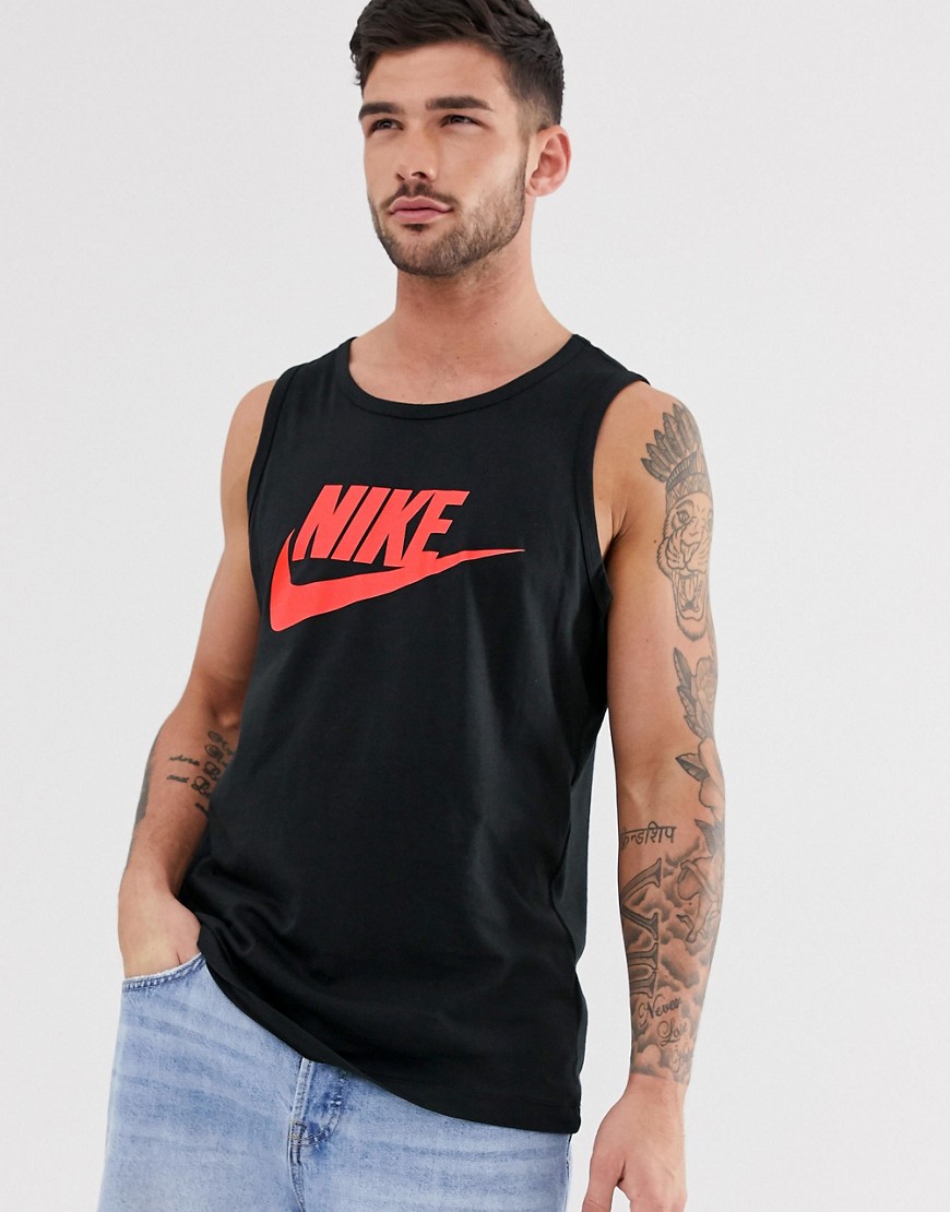 Nike – Futura – Svart linne med logga