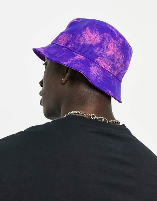 Nike Futura tie dye bucket hat in purple ASOS
