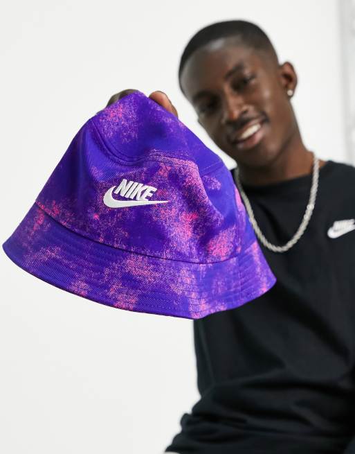 Purple tie cheap dye bucket hat