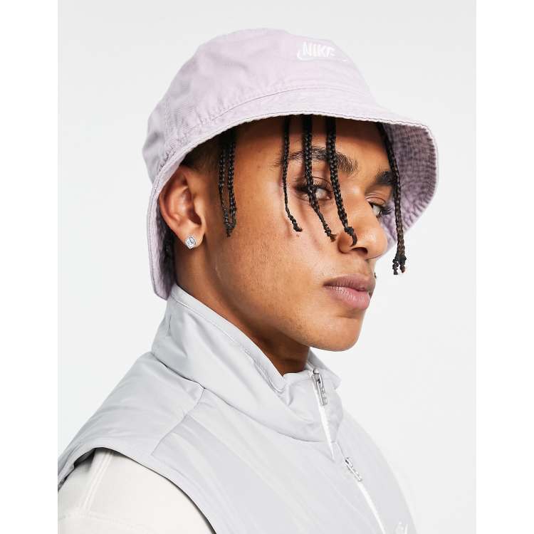 Lids Nike Futura Logo Washed Bucket Hat - Lavender