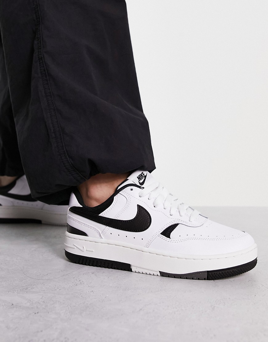 Shop Nike Gamma Force Sneakers In White And Black