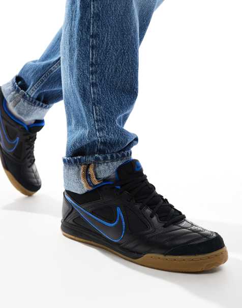 Nike – Gato – Czarno-niebieskie buty sportowe - view 1