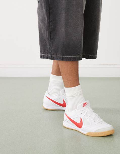Nike Gato sneakers in white & red - view 1