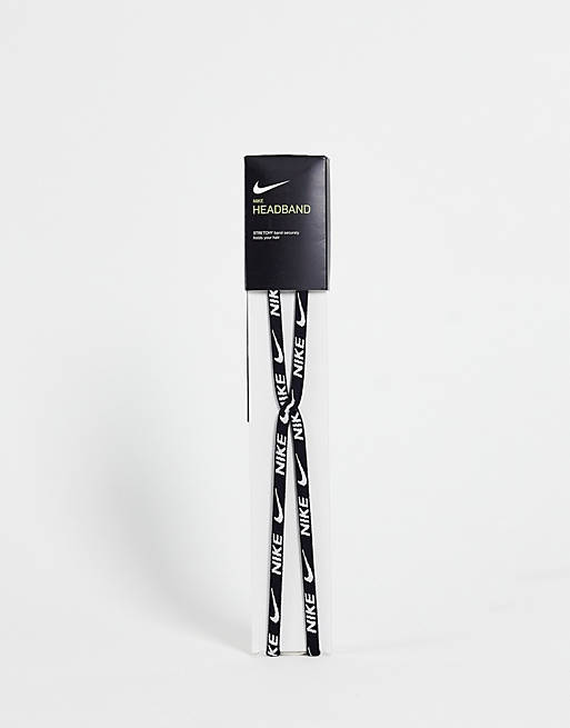 Nike - Gekruiste haarband in zwart