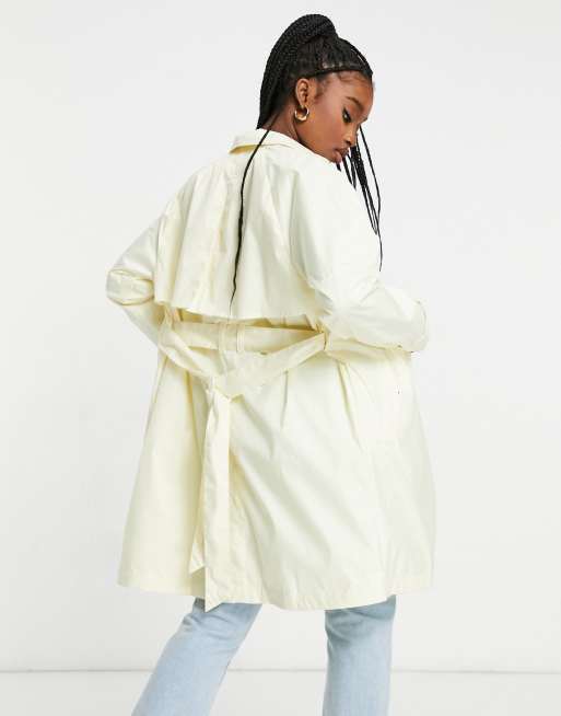 Nike – Gewebter Trenchcoat in gebrochenem Weiß, 2 von 4
