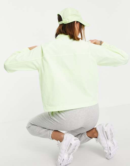 Nike - Geweven jack met swoosh en utility zakken in neongeel , 2 van 4