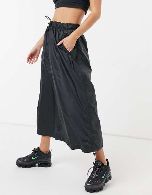 Nike Geweven maxi rok in zwart