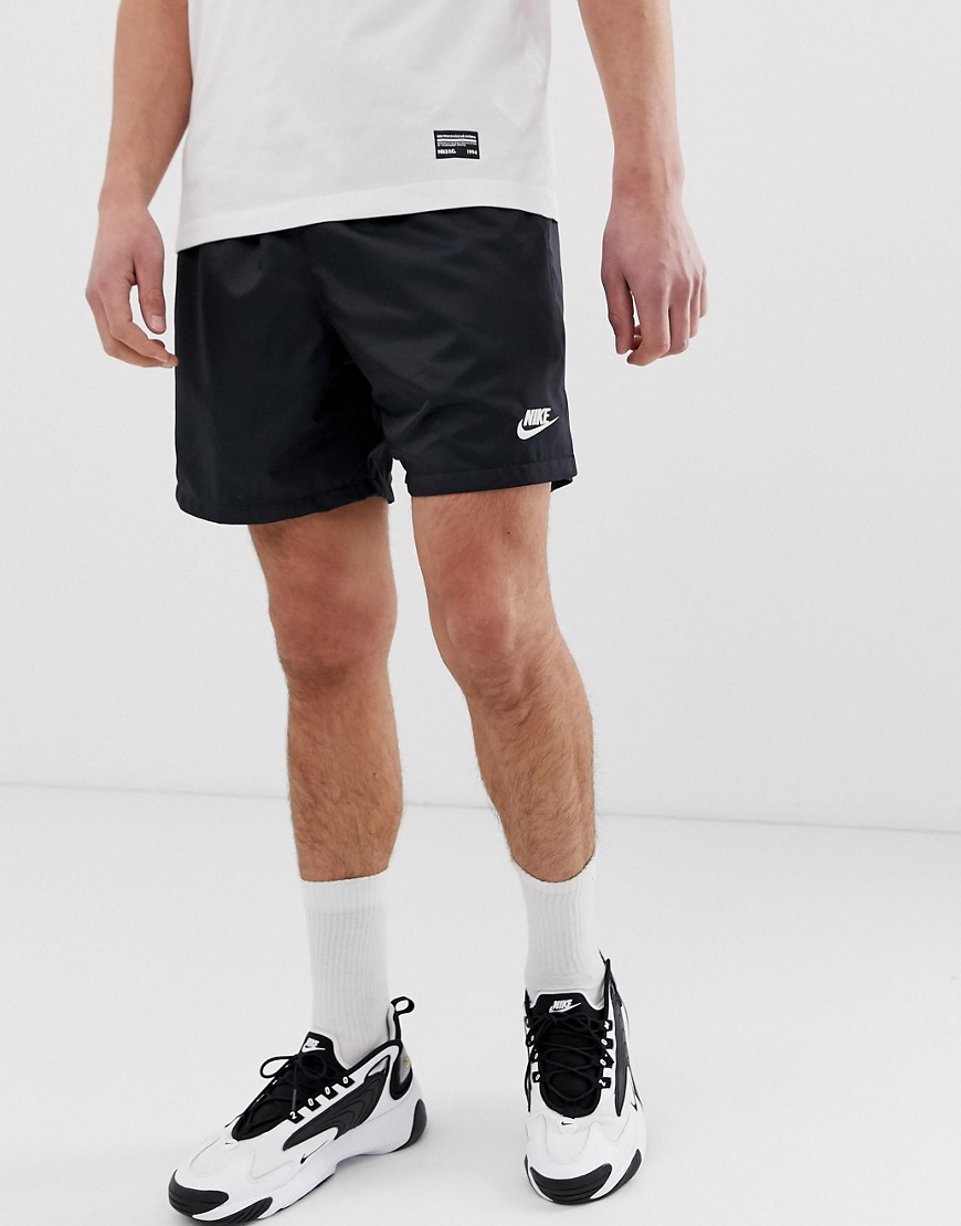 Nike - Geweven short met logo in zwart