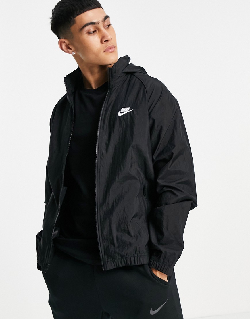 Nike - Geweven trainingsjack in zwart