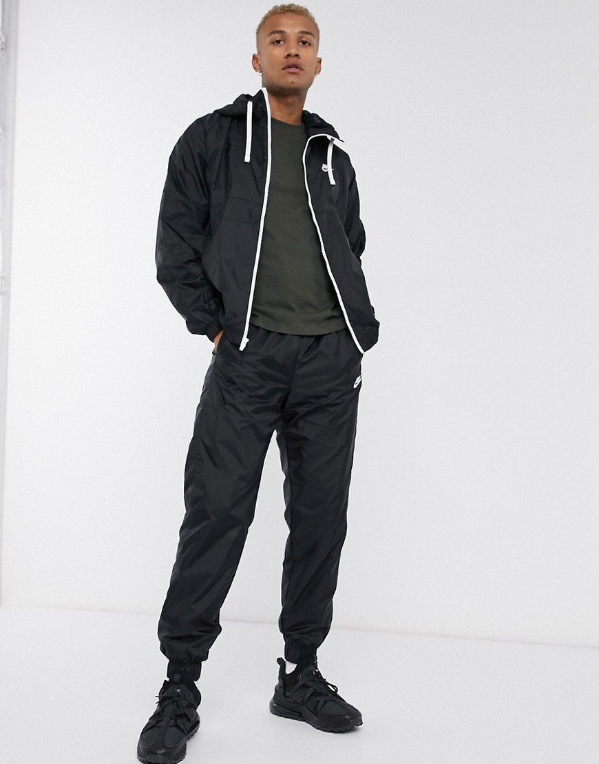 Nike - Geweven trainingspak met hoodie met rits in zwart