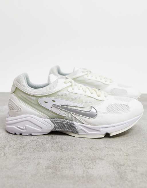 Nike Ghost Racer trainers in white pure platinum