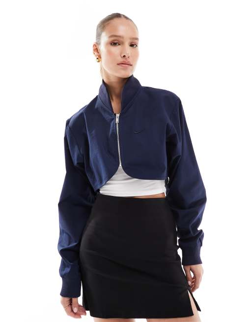 Nike - Giacca bomber taglio corto nera 