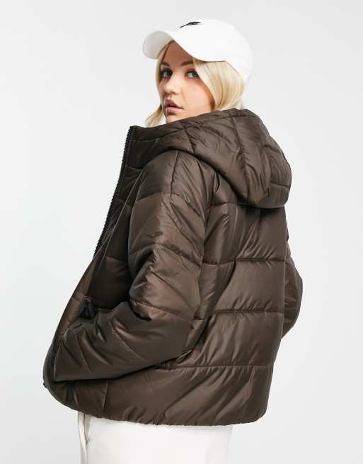 Nike - Giacca classica imbottita con cappuccio marrone barocco, 2 di 4
