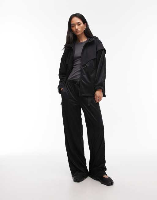 Nike - Giacca sportiva oversize nera, 4 di 4
