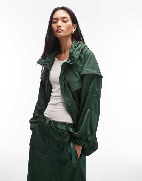 Nike - Giacca sportiva oversize verde scuro - view 1